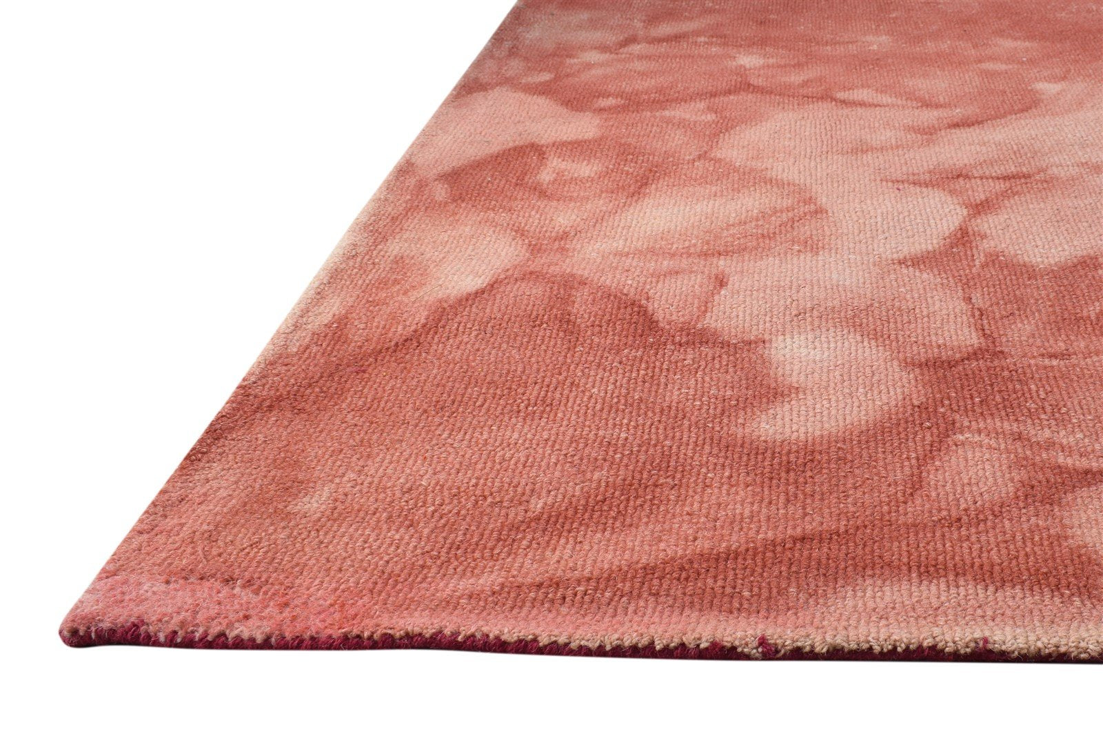 Rust Wool Rug 5' X 8' Modern Hand Tufted Shibori Tie Dye Room Size Carpet   7865257328789