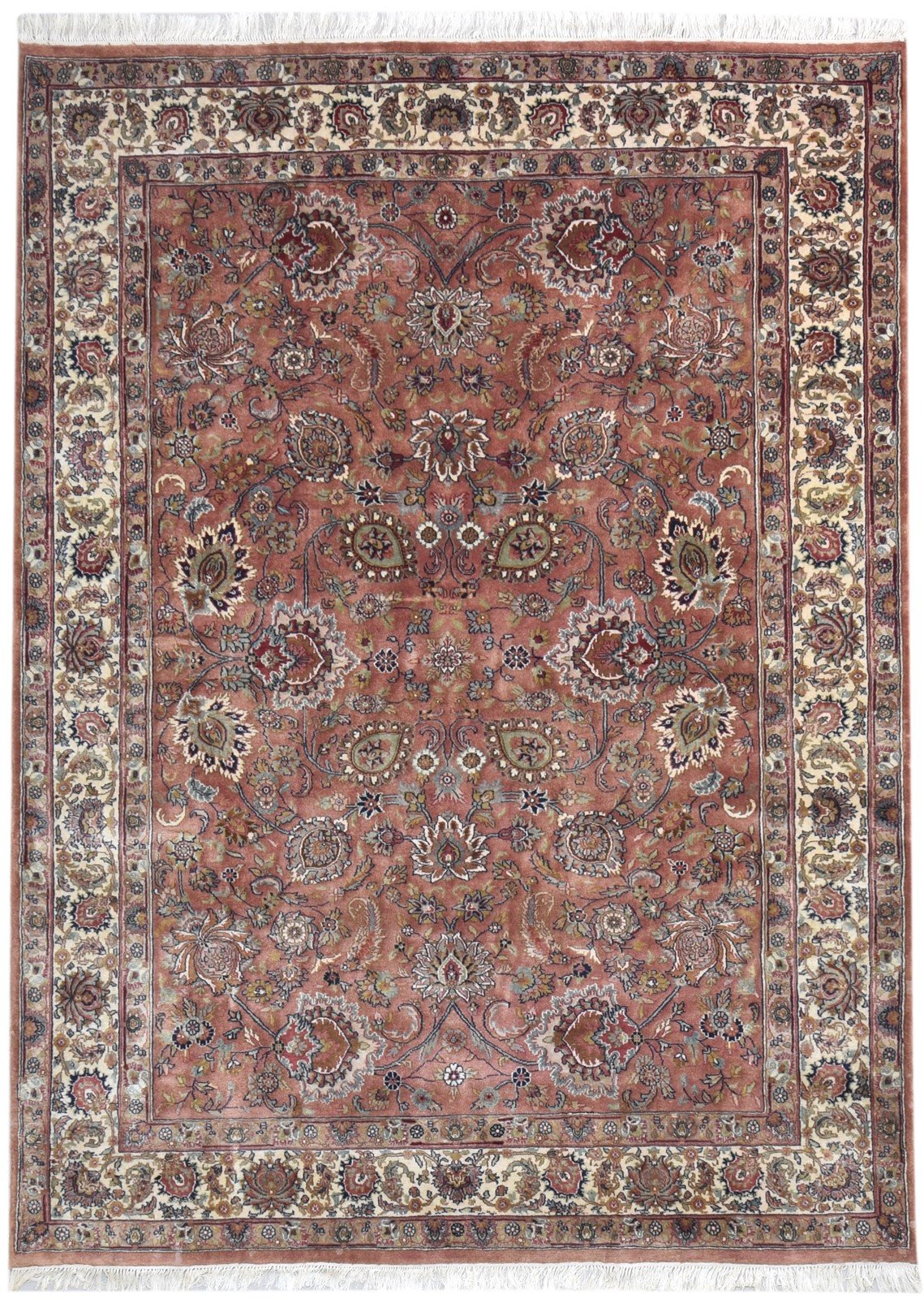 Rust Wool Rug 6' X 8' Persian Hand Knotted Kashan Oriental Room Size Carpet   7864639783061
