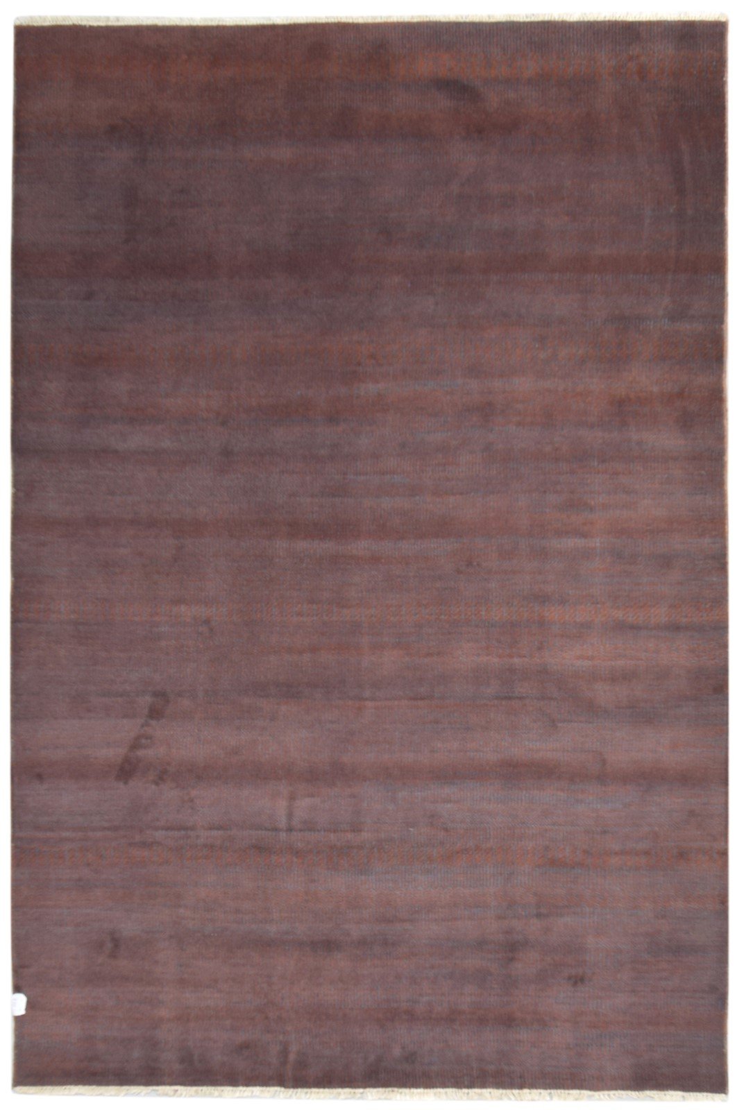 Rust Wool Rug 6' X 9' Modern Hand Knotted Agra Grass Trellis Room Size Carpet   7865149390997