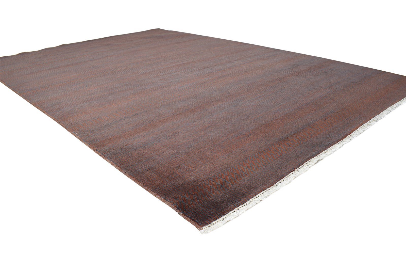 Rust Wool Rug 6' X 9' Modern Hand Knotted Agra Grass Trellis Room Size Carpet   7865149390997