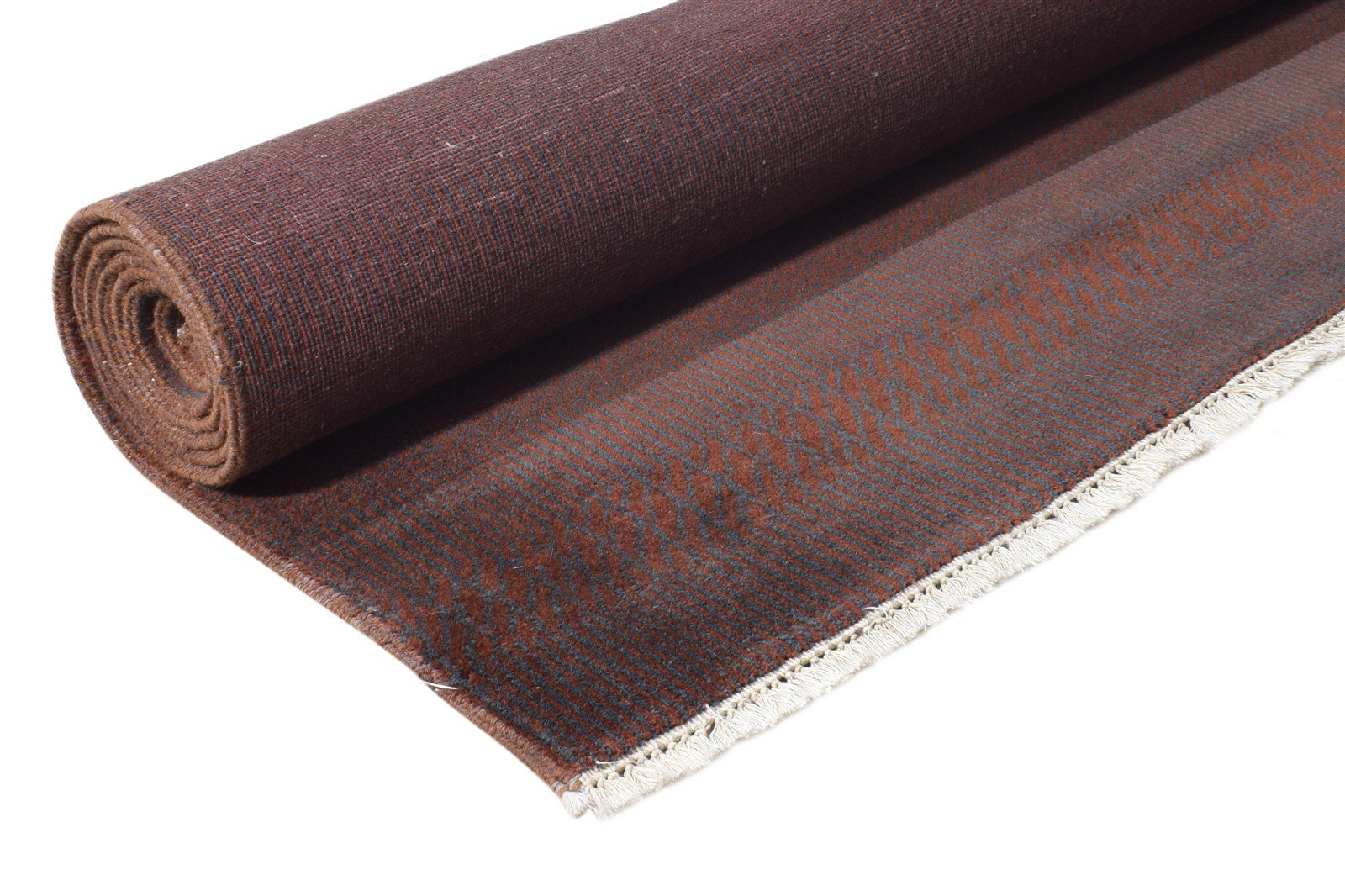 Rust Wool Rug 6' X 9' Modern Hand Knotted Agra Grass Trellis Room Size Carpet   7865149390997