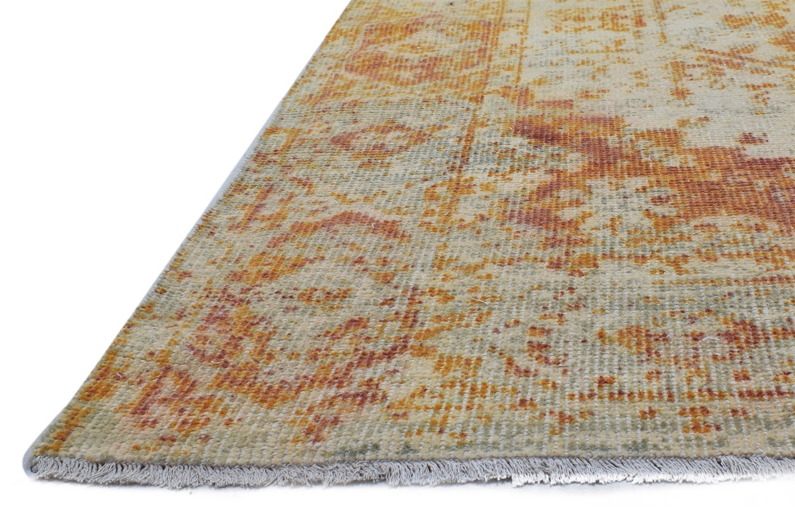 Rust Wool Rug 6X9 Persian Hand Knotted Heriz-Indian Oriental Room Size Carpet   7864107630741