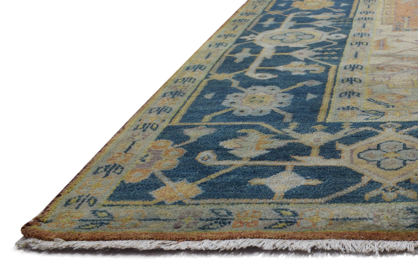 Rust Wool Rug 9X12 Persian Hand Knotted Heriz-Indian Oriental Extra Large Carpet   7865010454677