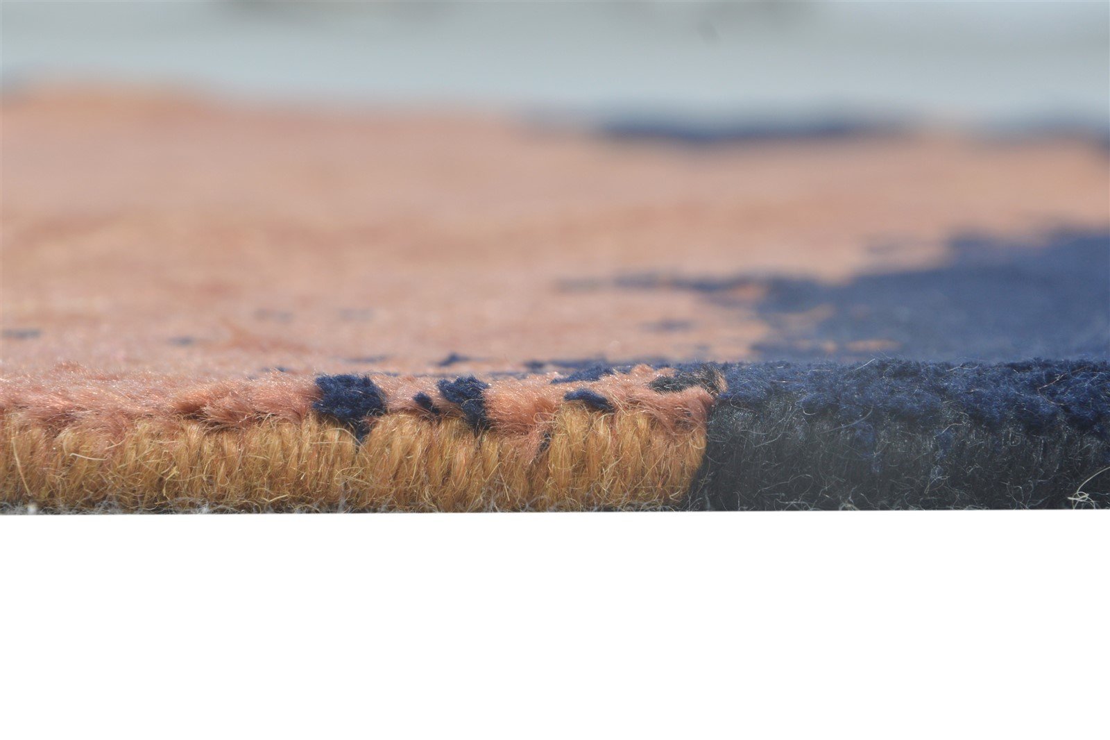Rust Wool / Silk Rug 2' X 2' Modern Hand Knotted Indian Abstract Small Round   7864589648021