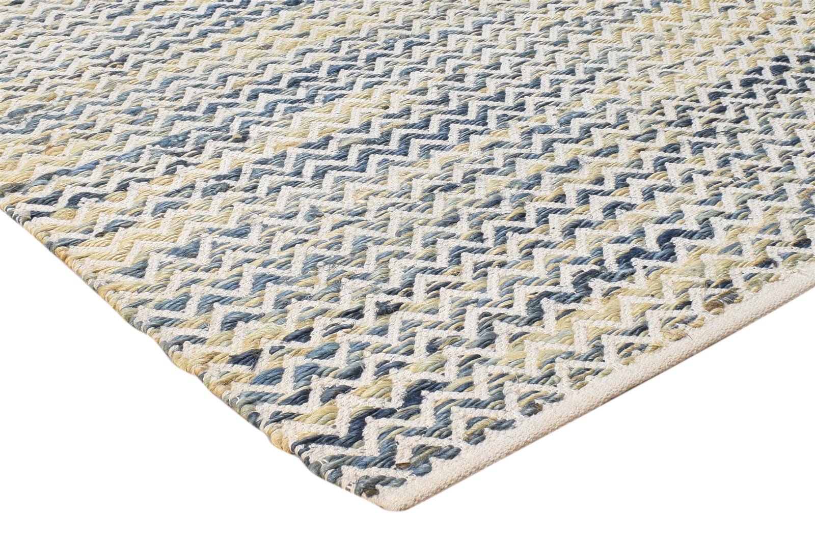 Saba Beige Wool Rug 5' X 8' Modern Dhurrie Scandinavian Chevron   7865049088149