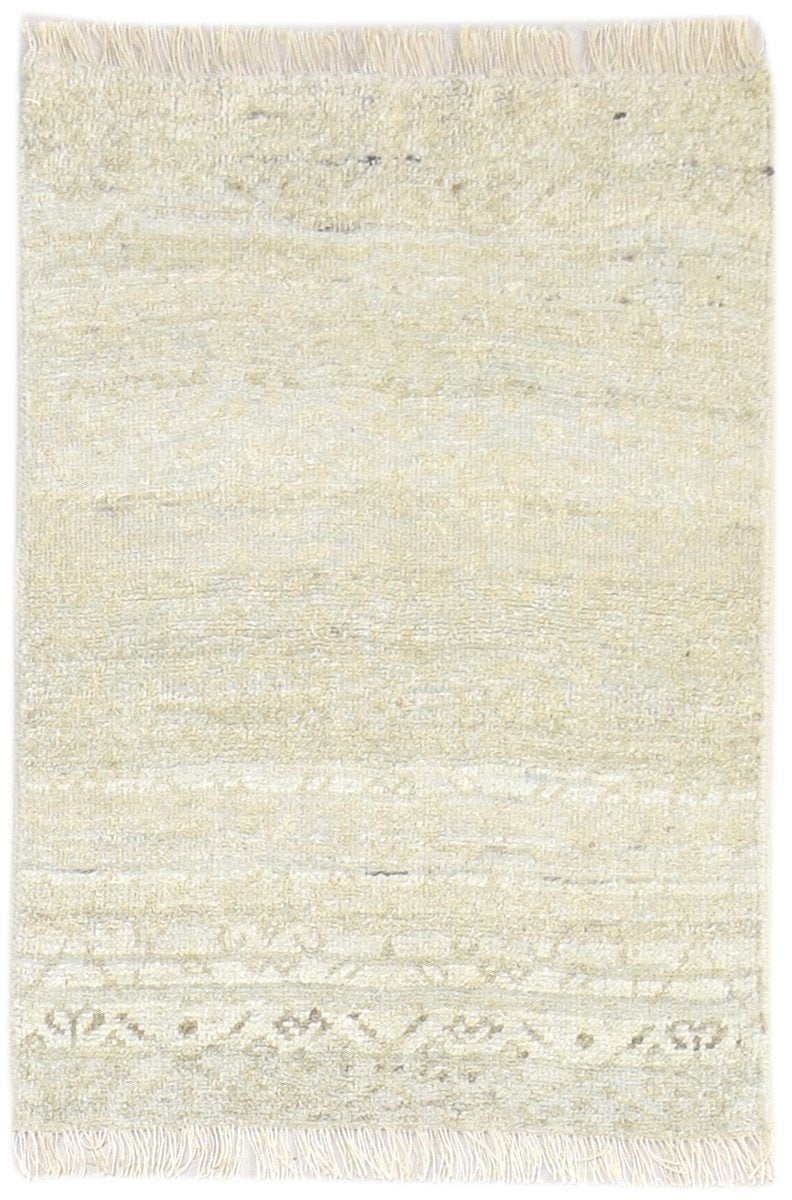 Sage Wool Rug 2' X 3' Persian Hand Knotted Oushak Oriental Small Carpet   7864117756053