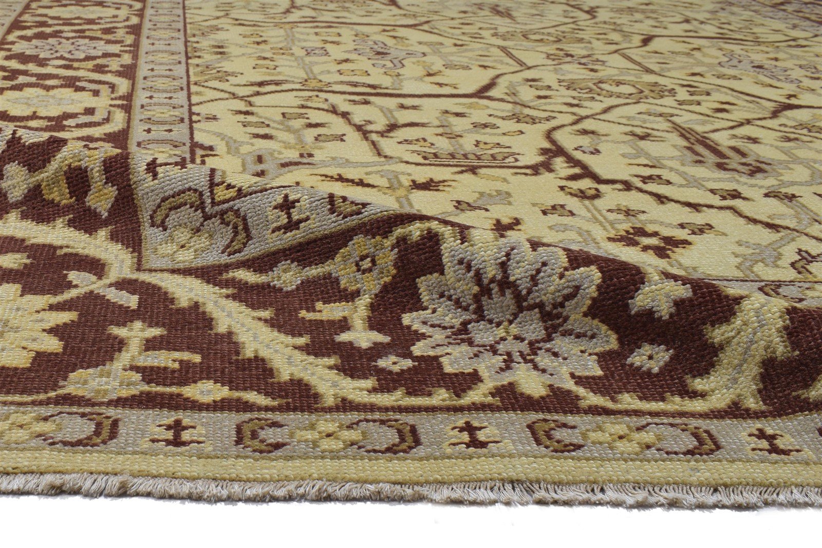 Sage Wool Rug 8' X 10' Persian Hand Knotted Agra Oriental Large Carpet   7864169267349