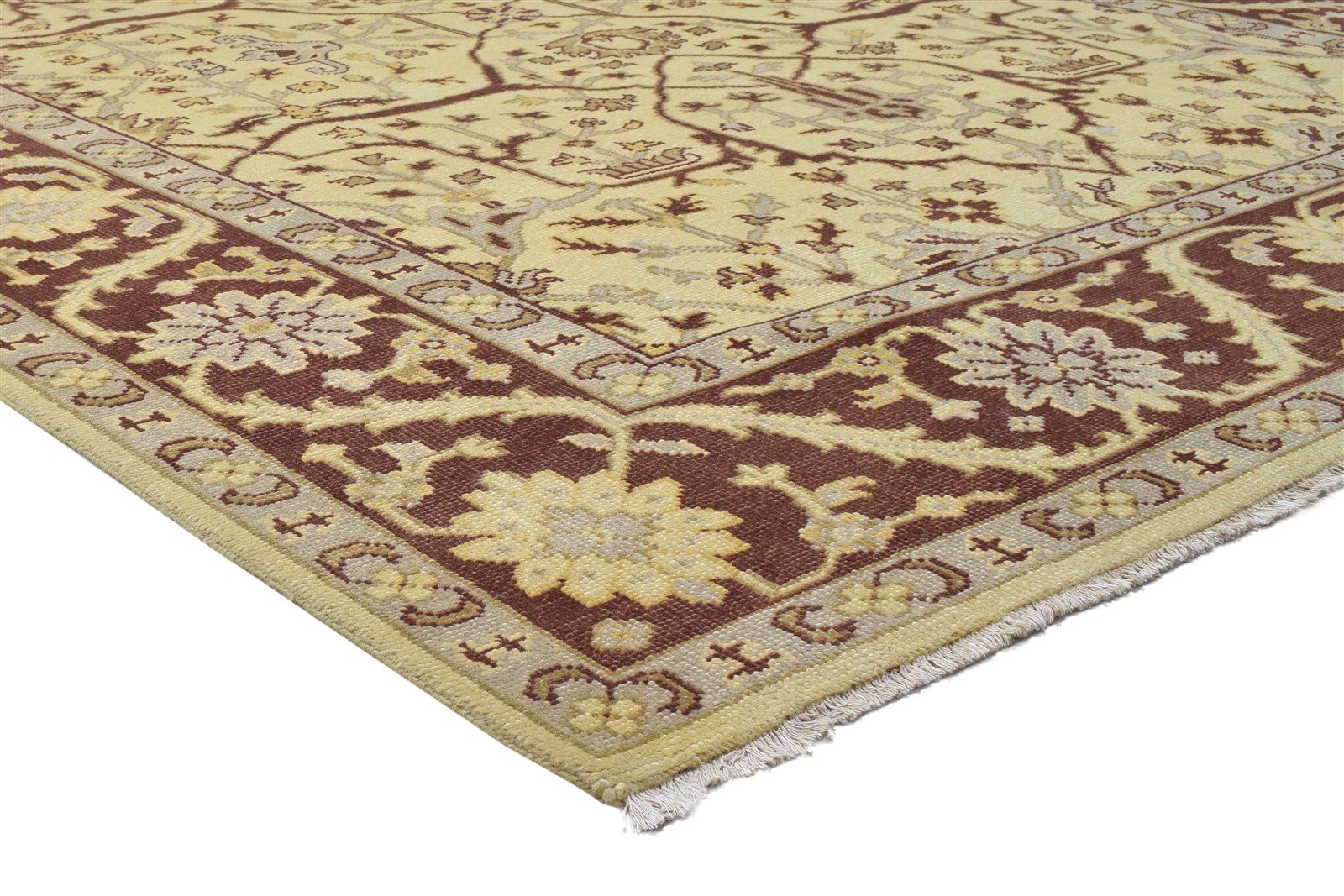Sage Wool Rug 8' X 10' Persian Hand Knotted Agra Oriental Large Carpet   7864169267349