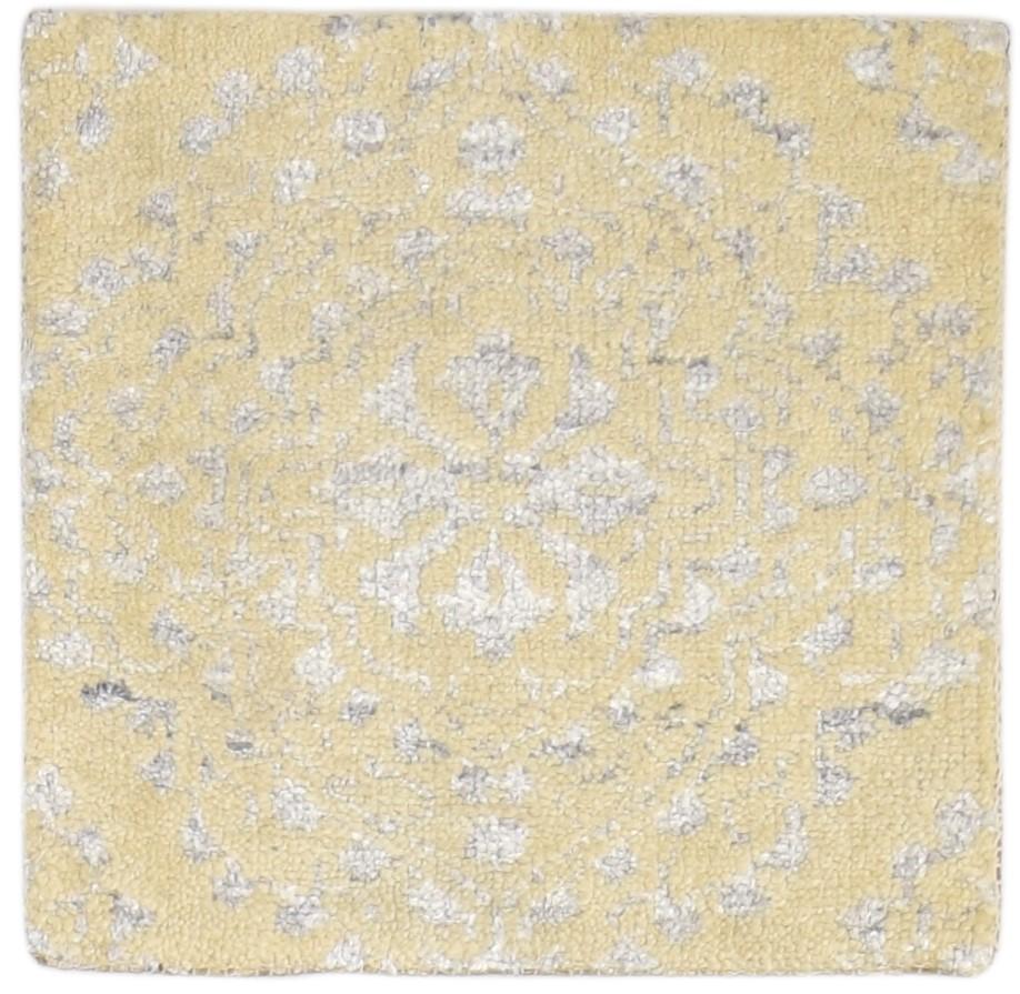 Sage Wool / Silk Rug 2' X 2' Modern Hand Knotted Moroccan Trellis Small Carpet   7864129093781
