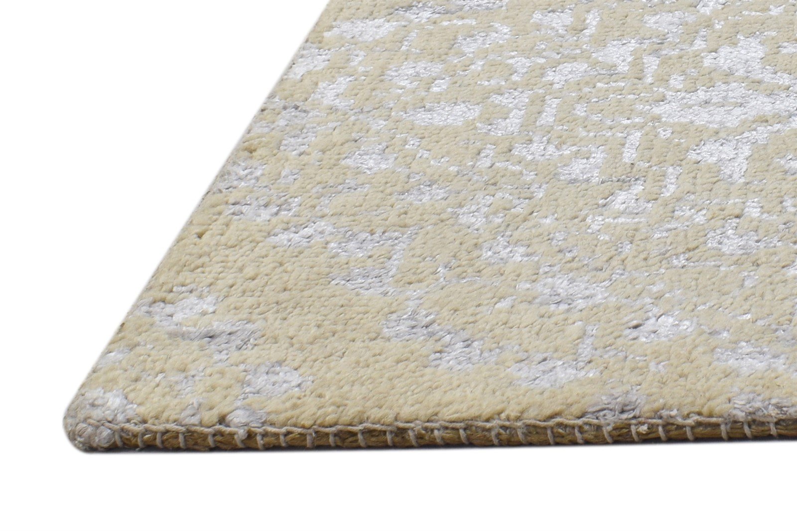 Sage Wool / Silk Rug 2' X 2' Modern Hand Knotted Moroccan Trellis Small Carpet   7864129093781