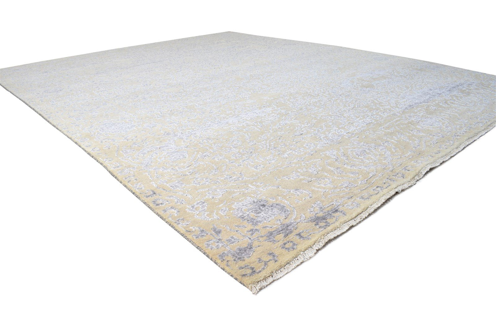 Sage Wool / Silk Rug 8' X 10' Persien Hand Knotted Kashan Oriental Large Carpet   7864810668181