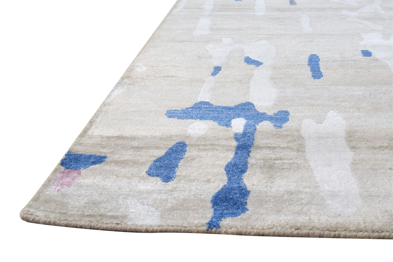 Sage Wool / Silk Rug 9X12 Modern Hand Woven French Abstract Extra Large Carpet   7864810176661