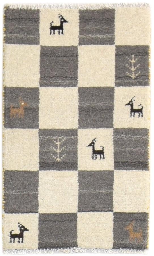 Sand Wool Rug 2' X 2' Southwestern Hand Knotted Gabbeh Tribal Small Carpet   7865100730517