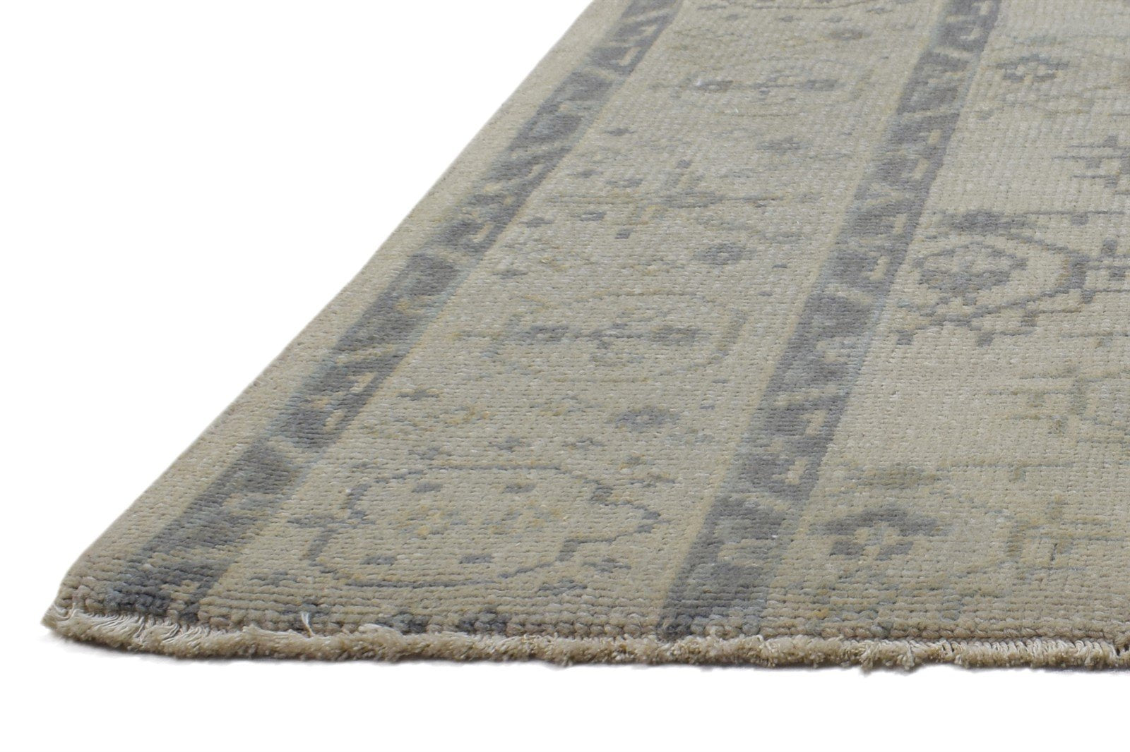 Sand Wool Rug 3' X 3' Persian Hand Knotted Bokhara Oriental Small Carpet   7864840487061