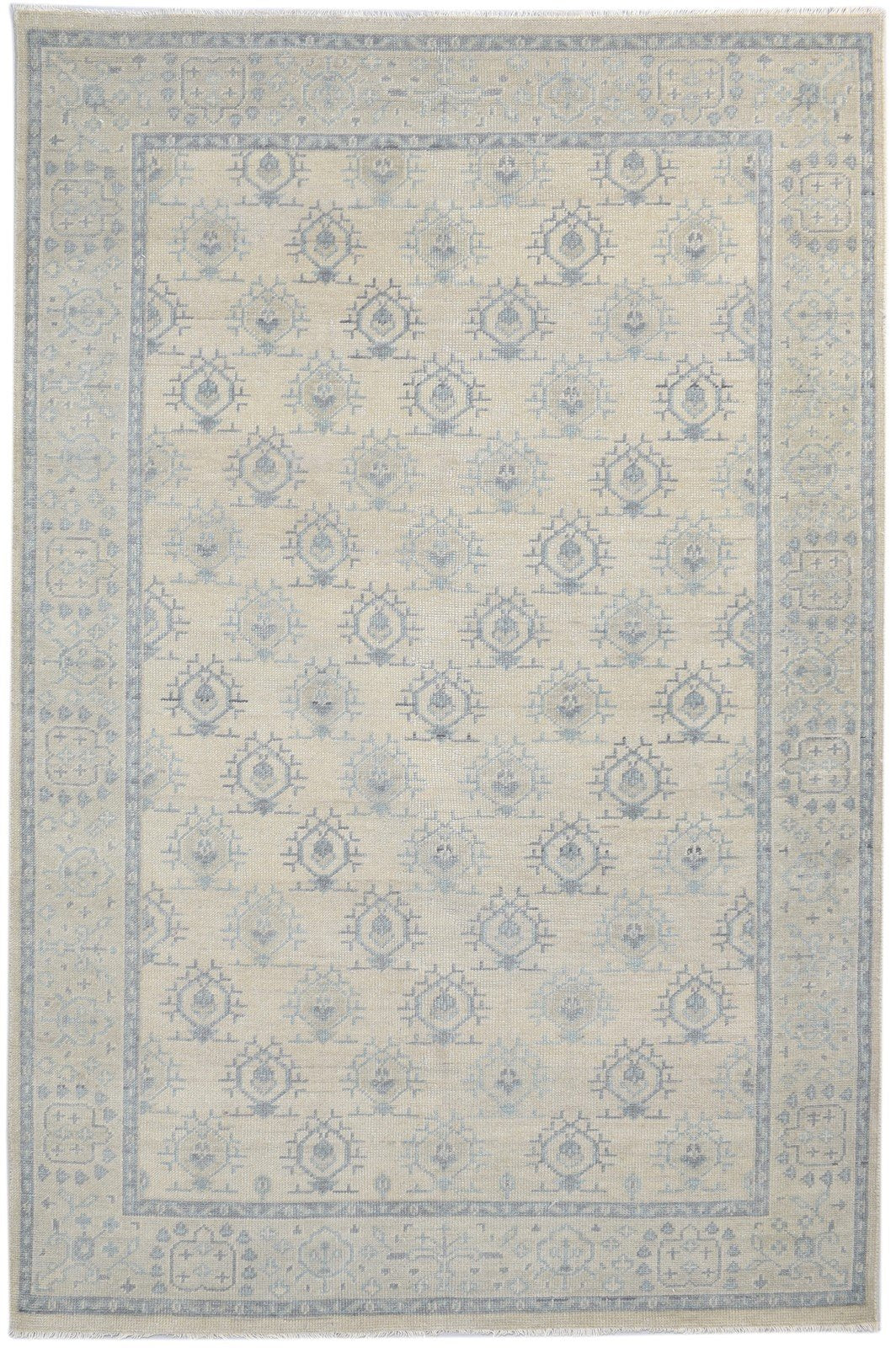 Sand Wool Rug 6' X 9' Persian Hand Knotted Bokhara Oriental Room Size Carpet   7860690550933