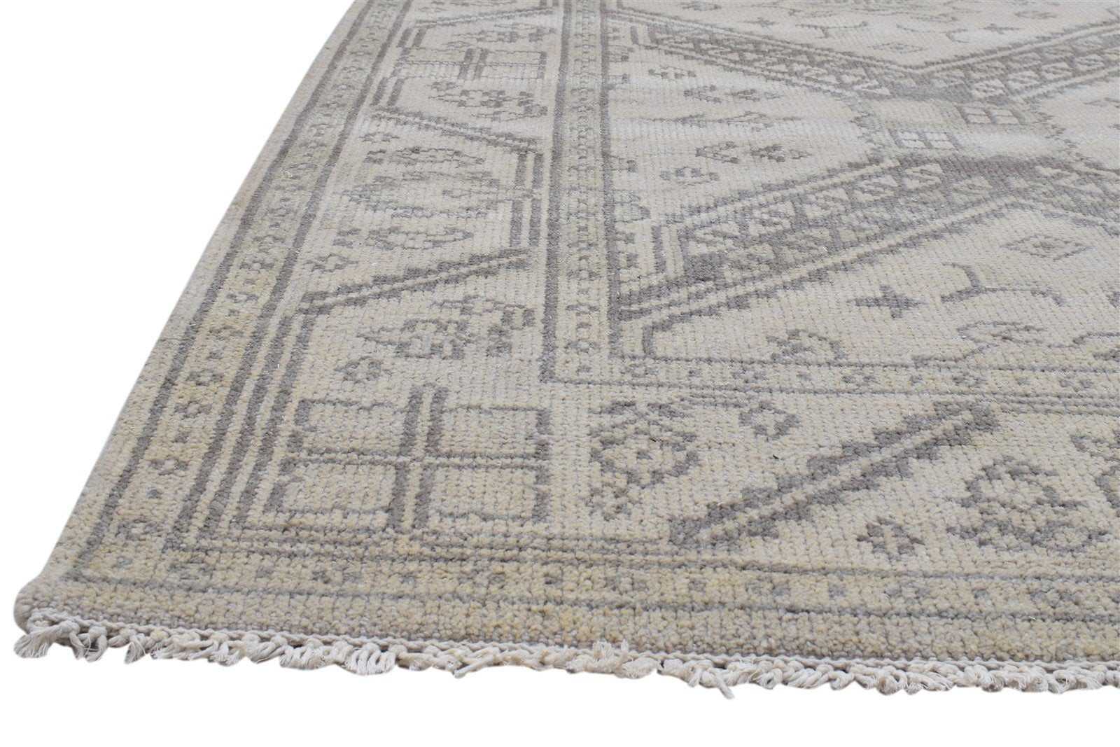 Sand Wool Rug 8' X 10' Persian Hand Knotted Kazak Oriental Large Carpet   7860689109141