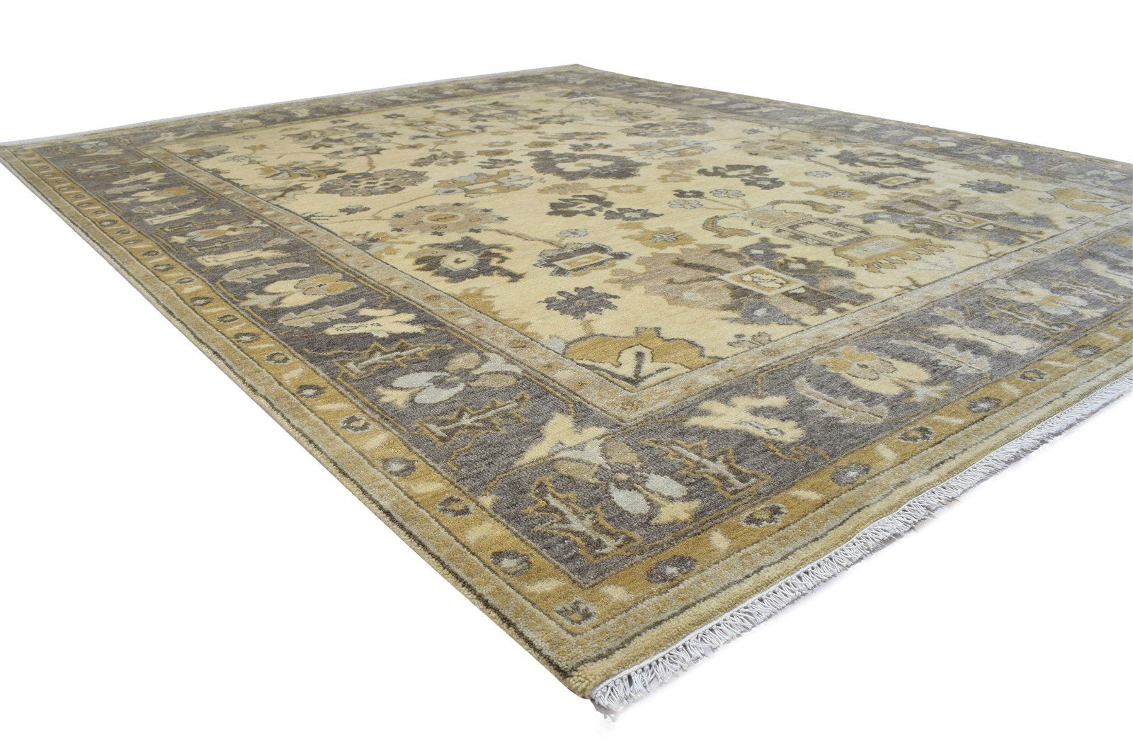 Sand Wool Rug 8' X 10' Persian Hand Knotted Oushak Oriental Large Carpet   7864182014101