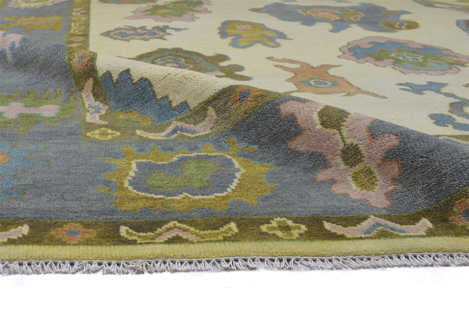 Sand Wool Rug 8' X 10' Persian Hand Knotted Oushak Oriental Large Carpet   7864182669461