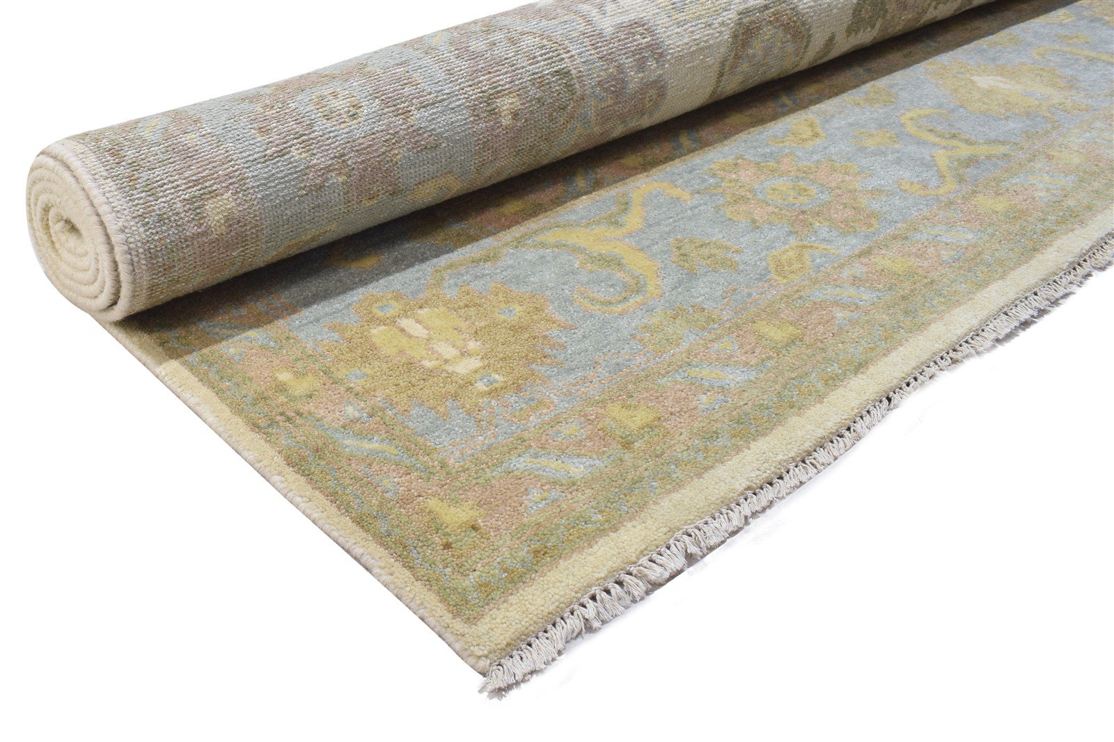 Sand Wool Rug 8' X 10' Persian Hand Knotted Oushak Oriental Large Carpet   7864184045717