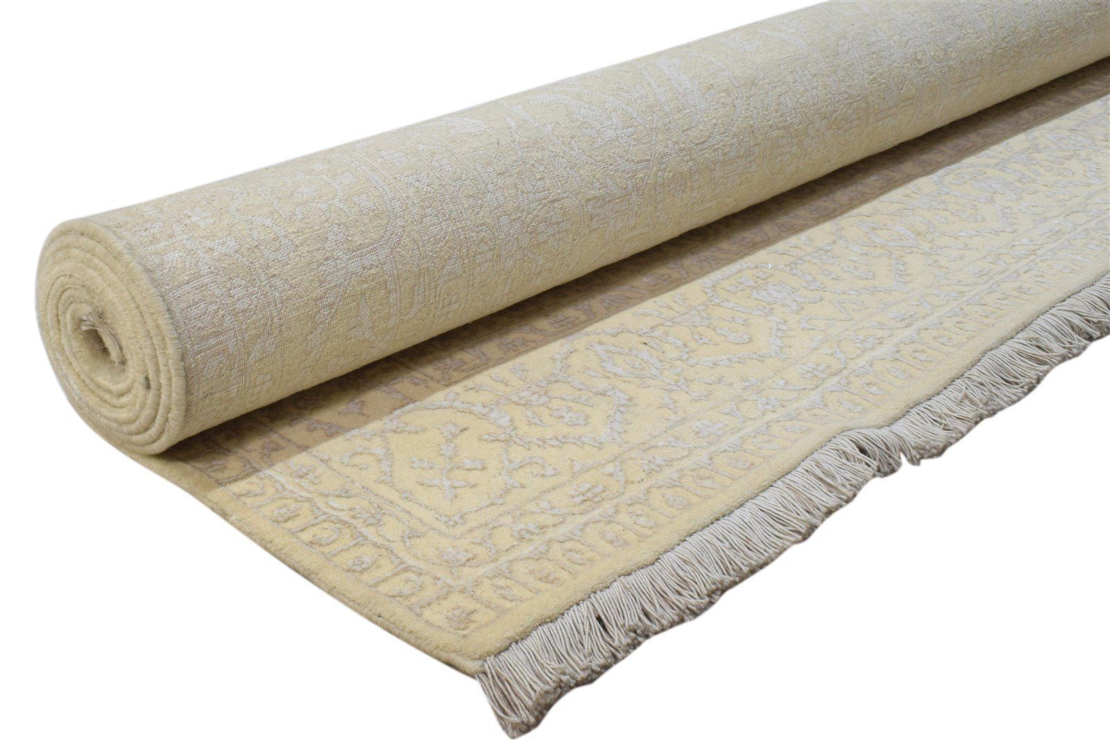 Sand Wool / Silk Rug 6' X 10' Persian Hand Knotted Kashan Oriental Large Carpet   7860693729429