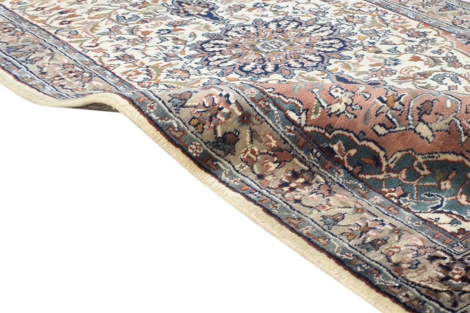 Shellie Hand Knotted Cream Wool Rug 3' X 11' Persian Tabriz Oriental Runner   7864680153237