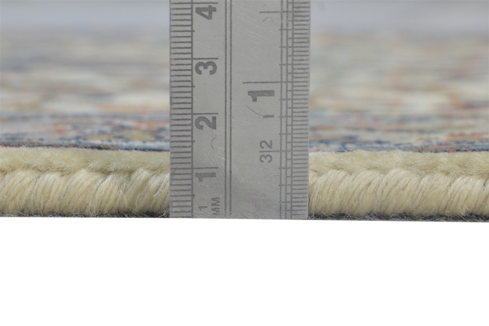 Shellie Hand Knotted Cream Wool Rug 3' X 11' Persian Tabriz Oriental Runner   7864680153237