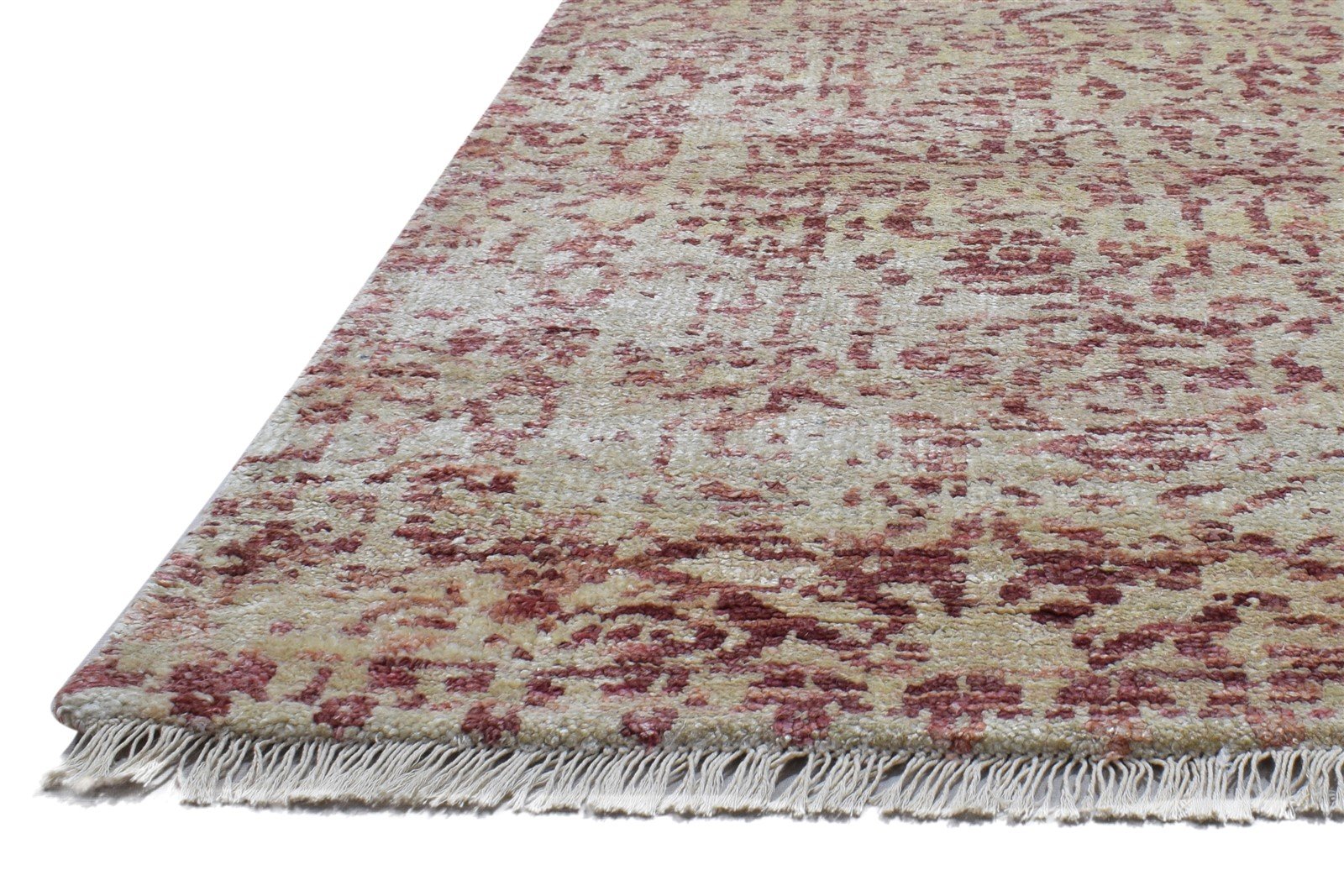 Silk Beige Rug 6' X 8' Modern Hand Knotted Bohemian Oriental Room Size Carpet   7864099405973