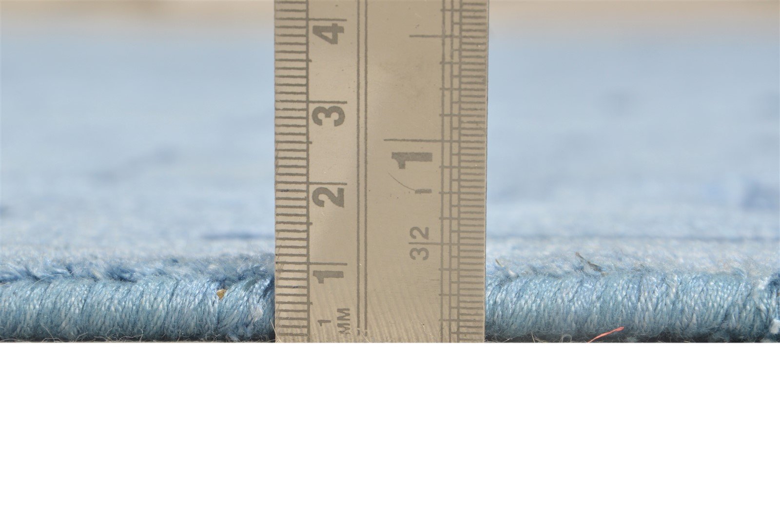 Silk Blue Rug 5' X 8' Modern Hand Woven Scandinavian Geometric Room Size Carpet   7864921358485