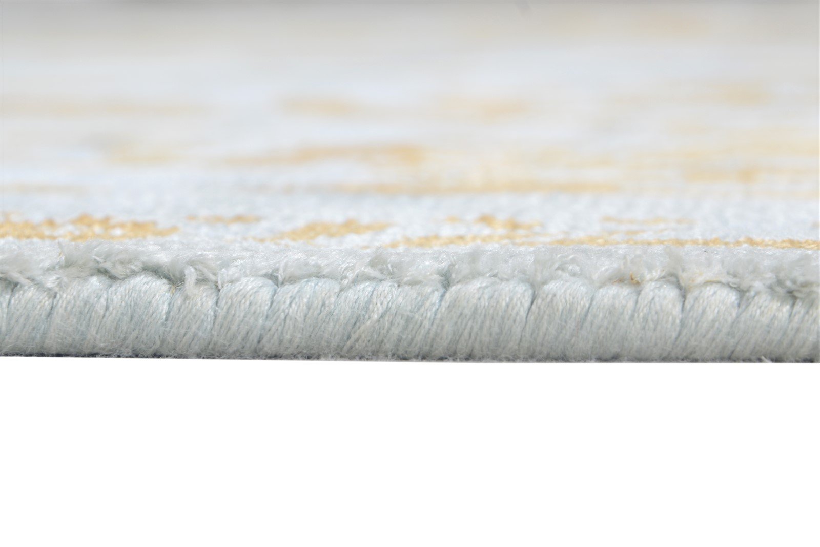 Silk Blue Rug 5' X 8' Modern Handloom Indian Modern Room Size Carpet   7865140248725
