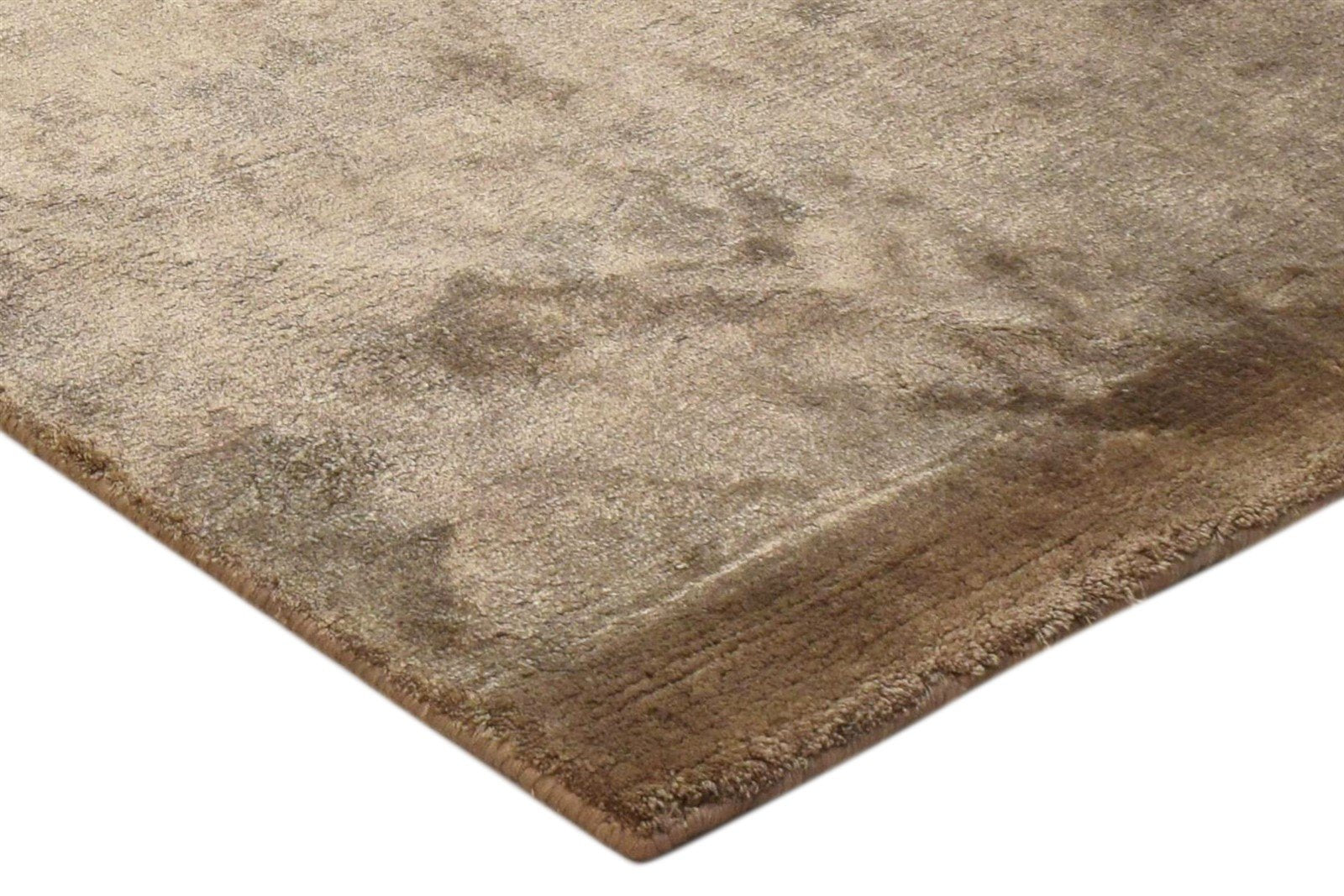 Danit Silk Brown Rug 2' X 3' Modern Handloom French Floral   7860697989269