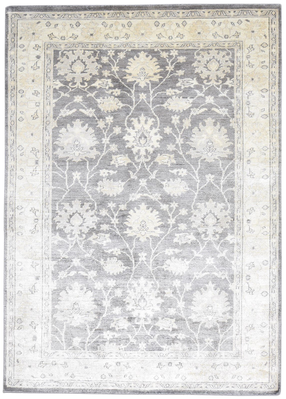 Silk Brown Rug 5' X 8' Persian Hand Knotted Oushak Oriental Room Size Carpet   7864802640021