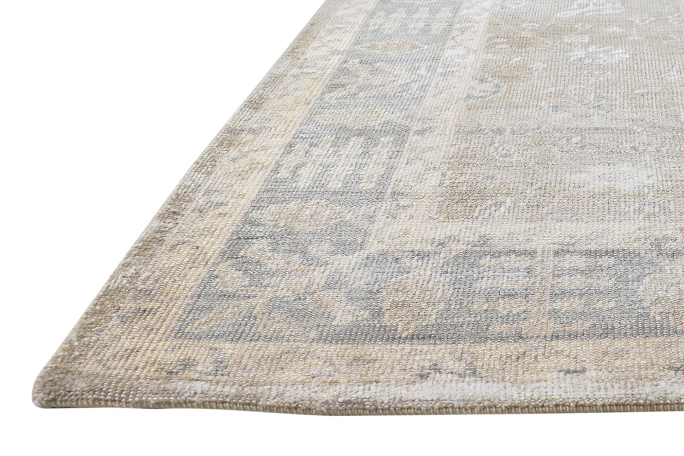 Silk Cream Rug 5' X 8' Persian Hand Knotted Kashan Oriental Room Size Carpet   7864797626517
