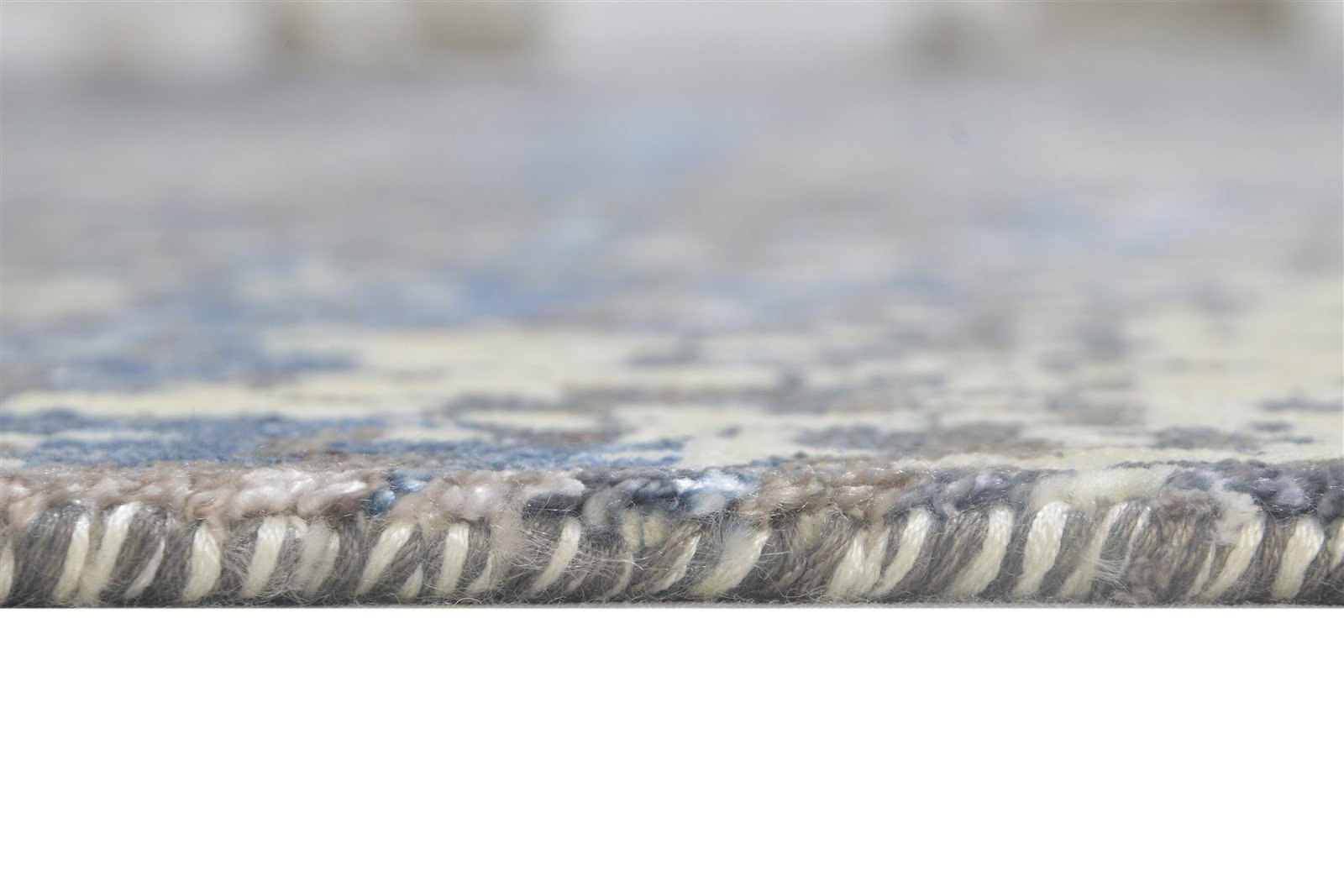Silk Dark Grey Rug 8' X 10' Modern Hand Knotted Indian Abstract Large Carpet   7864320458901