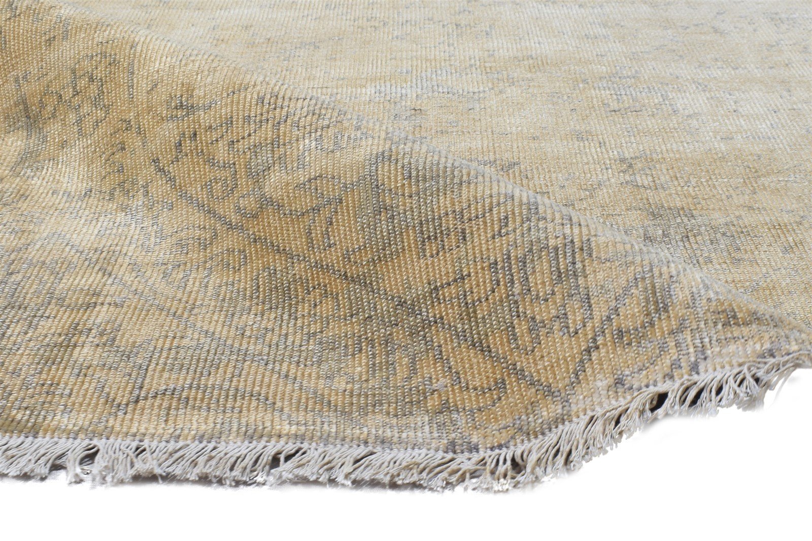 Silk Gold Rug 6' X 8' Modern Hand Knotted French Abstract Room Size Carpet   7864803164309