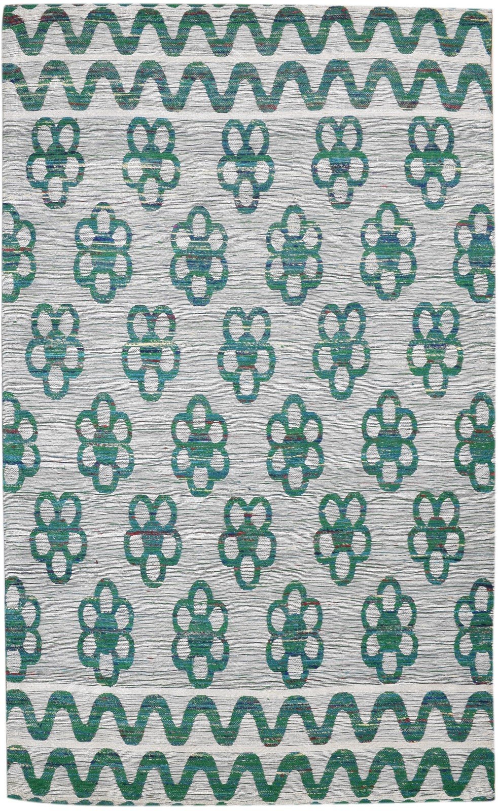 Silk Grey Rug 5' X 8' Modern Jacquard Loom Scandinavian Floral Room Size Carpet   7860700676245