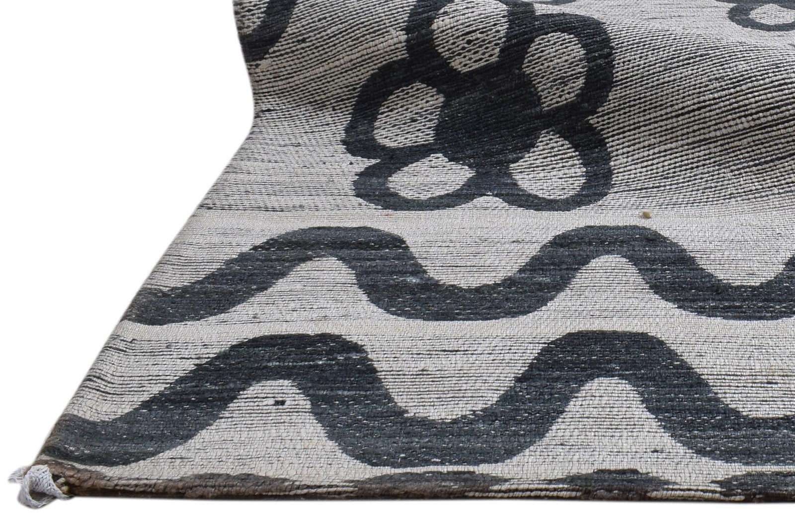 Silk Grey Rug 5' X 9' Modern Jacquard Loom Scandinavian Floral Room Size Carpet   7860699988117