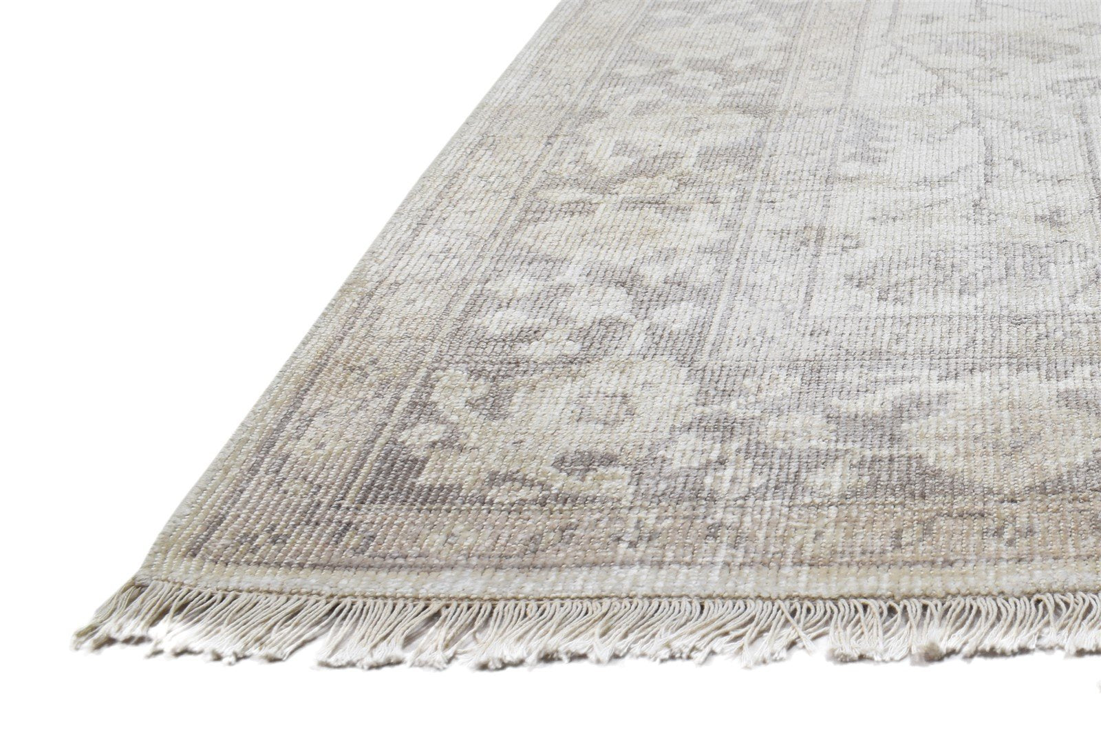 Silk Grey Rug 6X8 Persian Hand Knotted Sarouk-Indian Oriental Room Size Carpet   7864798838933