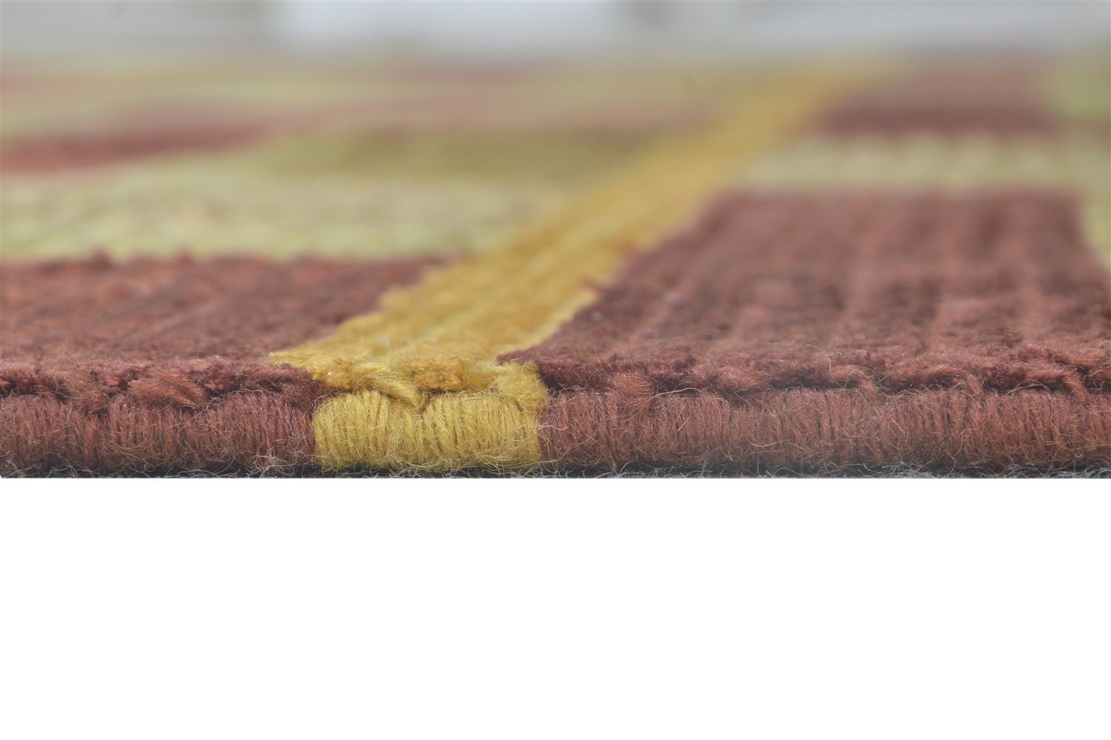 Silk Olive Rug 6X8 Modern Hand Knotted Scandinavian Geometric Room Size Carpet   7865068355733