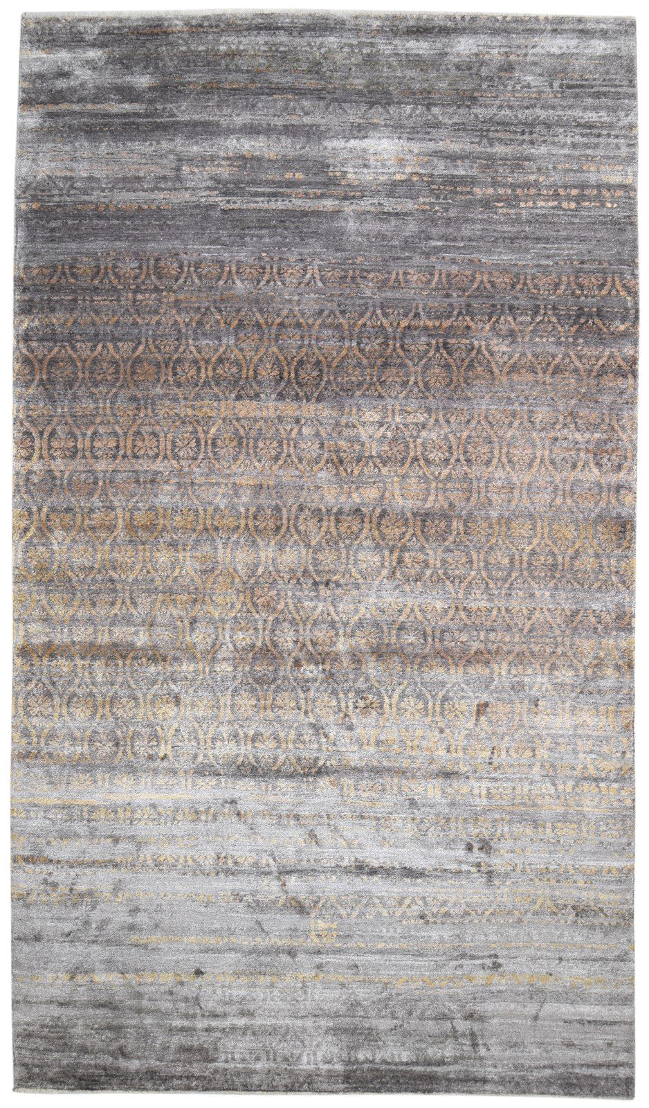 Silk Rust Rug 8' X 14' Modern Hand Knotted Moroccan Trellis Large Carpet   7864104878229