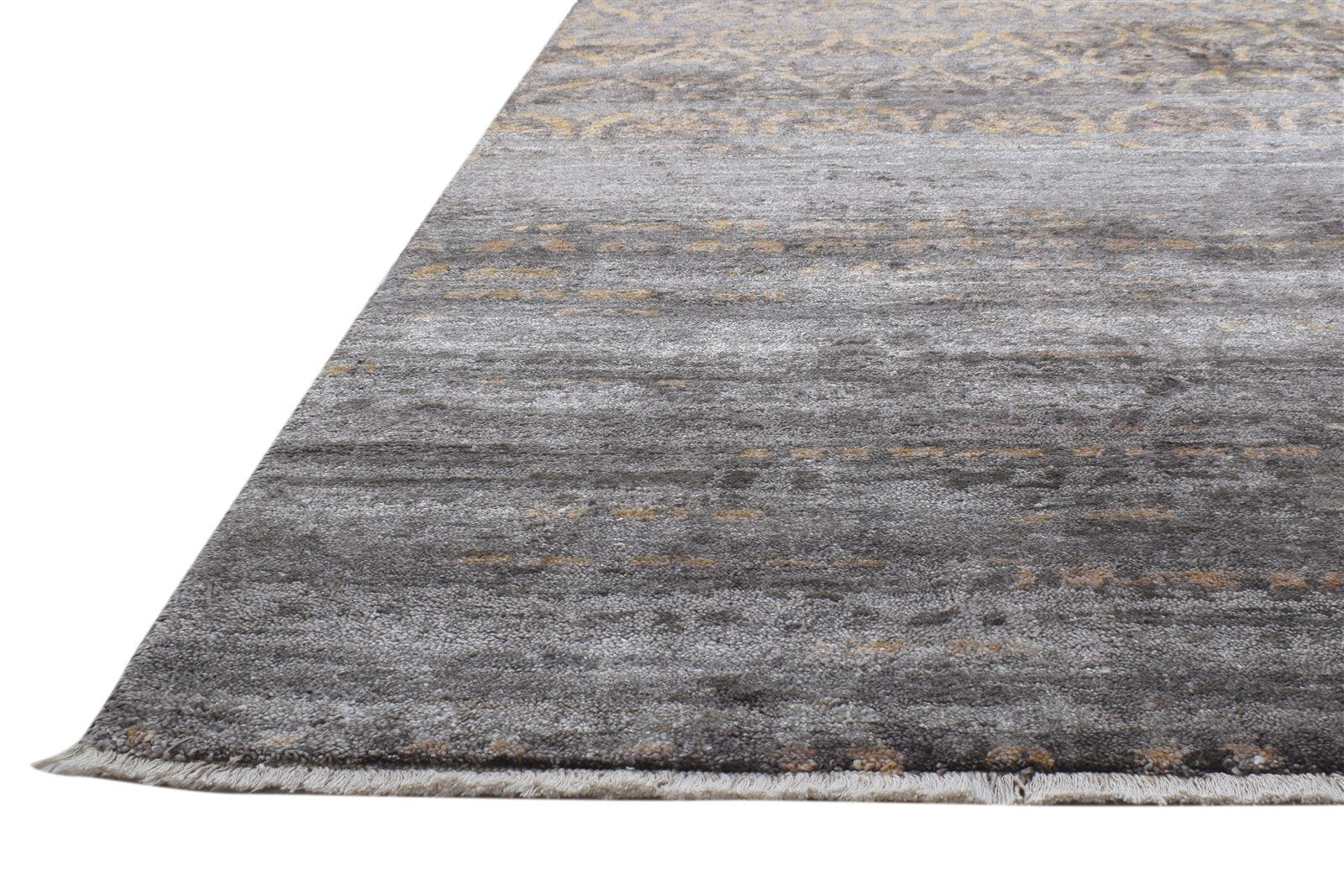 Silk Rust Rug 8' X 14' Modern Hand Knotted Moroccan Trellis Large Carpet   7864104878229