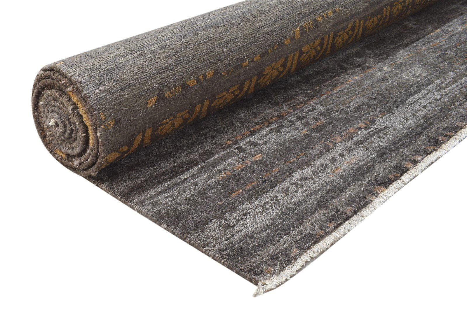 Silk Rust Rug 8' X 14' Modern Hand Knotted Moroccan Trellis Large Carpet   7864104878229