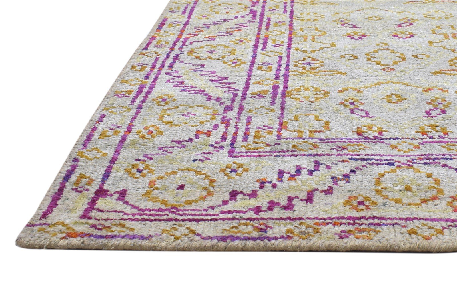 Silk Sage Rug 5' X 8' Modern Hand Knotted Bohemian Oriental Room Size Carpet   7864098717845
