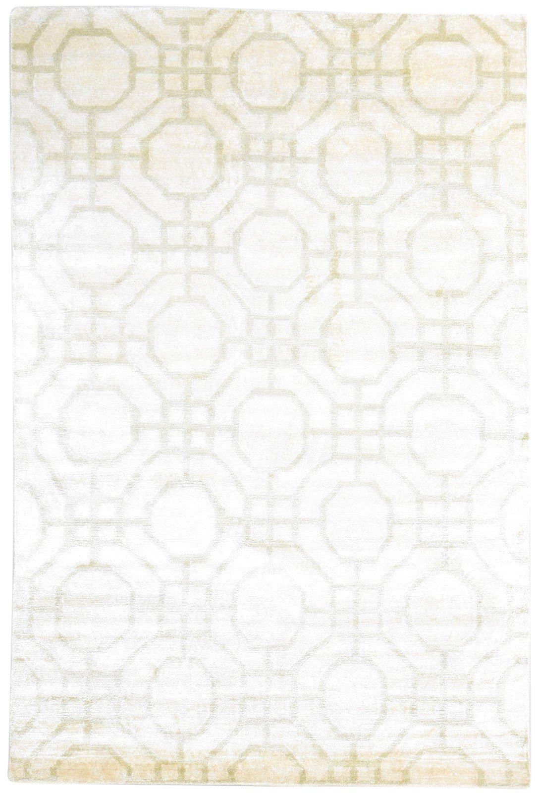 Silk Sage Rug 6' X 9' Modern Hand Knotted Moroccan Geometric Room Size Carpet   7865070420117