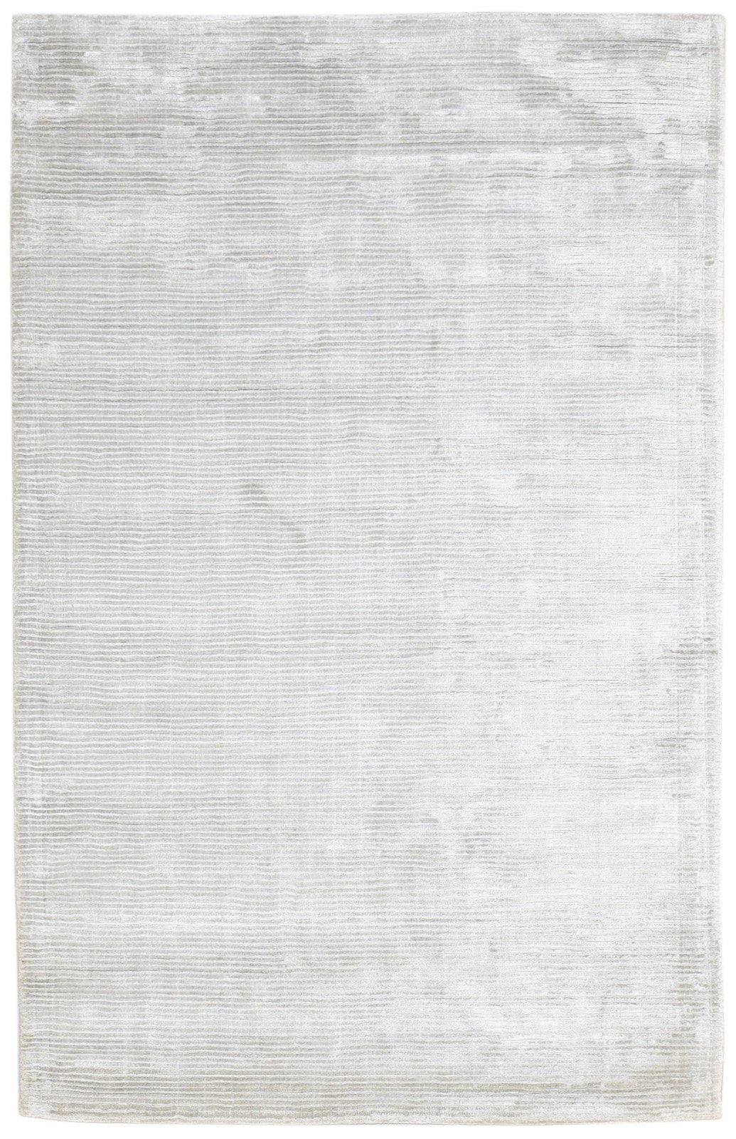 Silk Silver Rug 5' X 7' Modern Handloom Scandinavian Solid Room Size Carpet   7864446025877