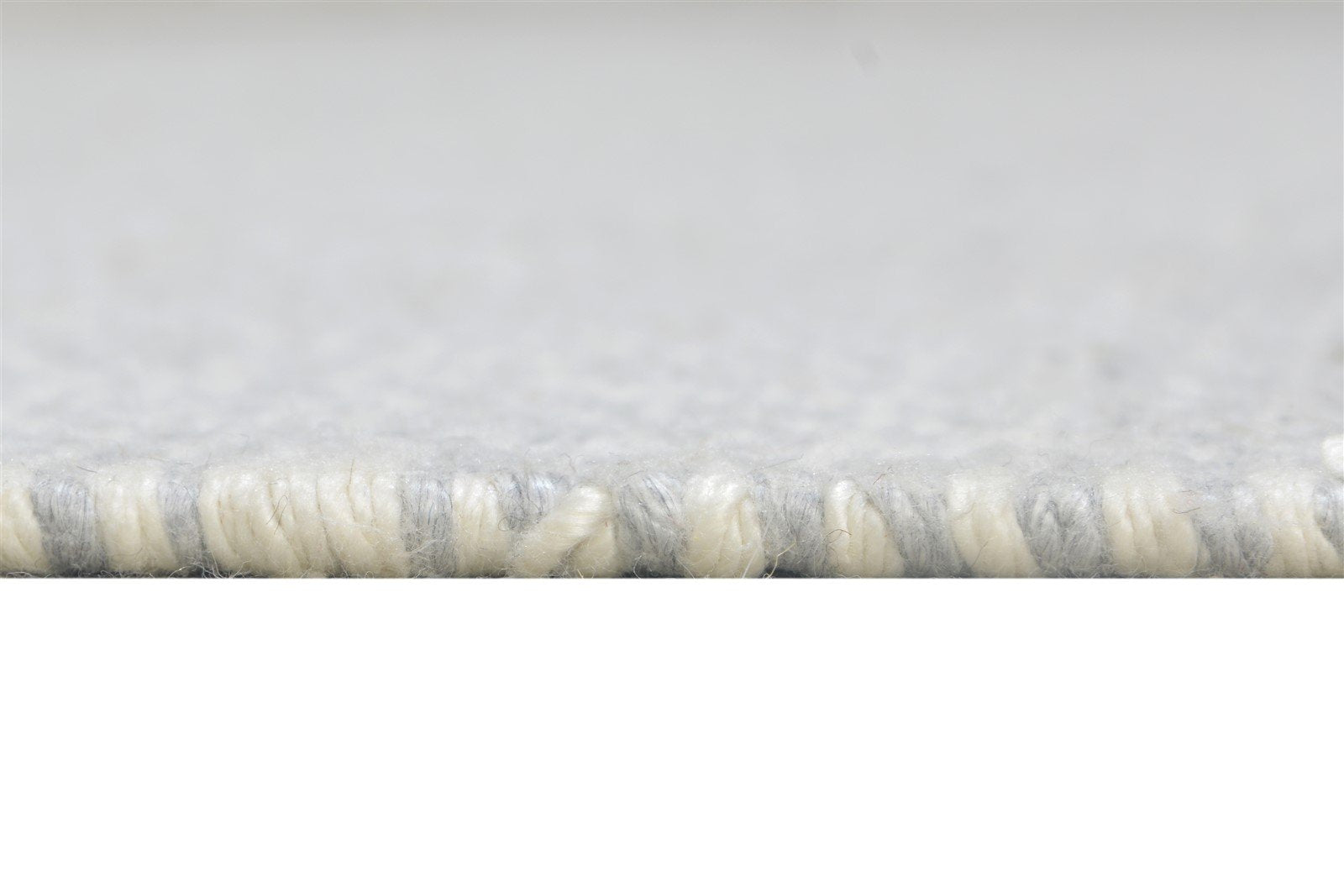 Maudie Silver Jacquard Rug 5X7 Modern Jacquard Loom Scandinavian Solid   7864456347797