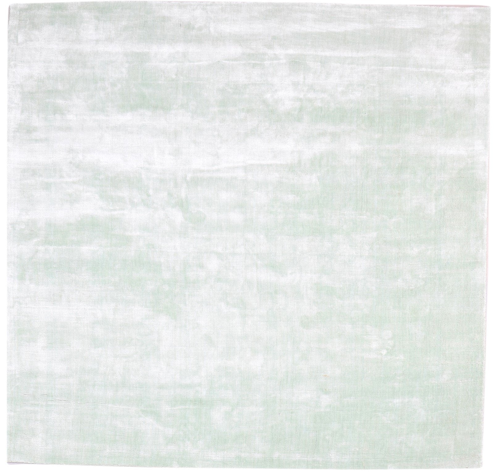 Silver Silk Rug 6' X 6' Modern Handloom Scandinavian Solid Room Size Carpet   7864819777685