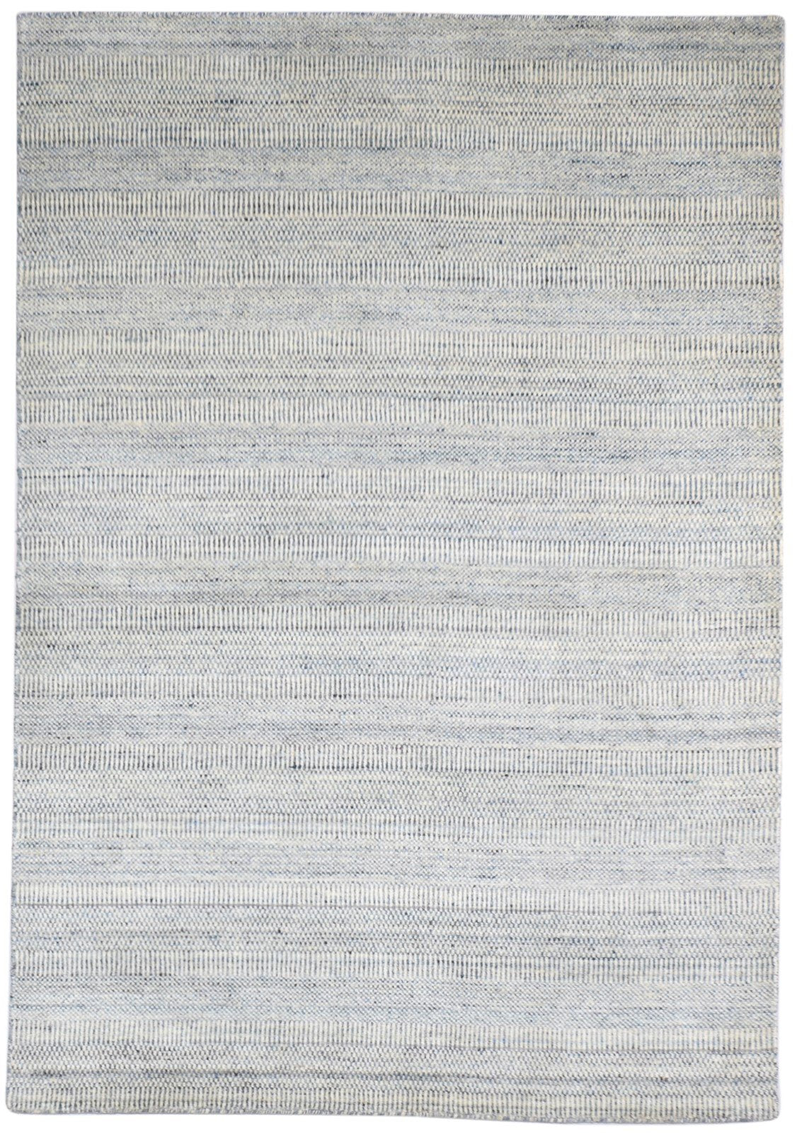 Silver Wool Rug 5' X 7' Modern Handloom Moroccan Grass Trellis Room Size Carpet   7864151769237