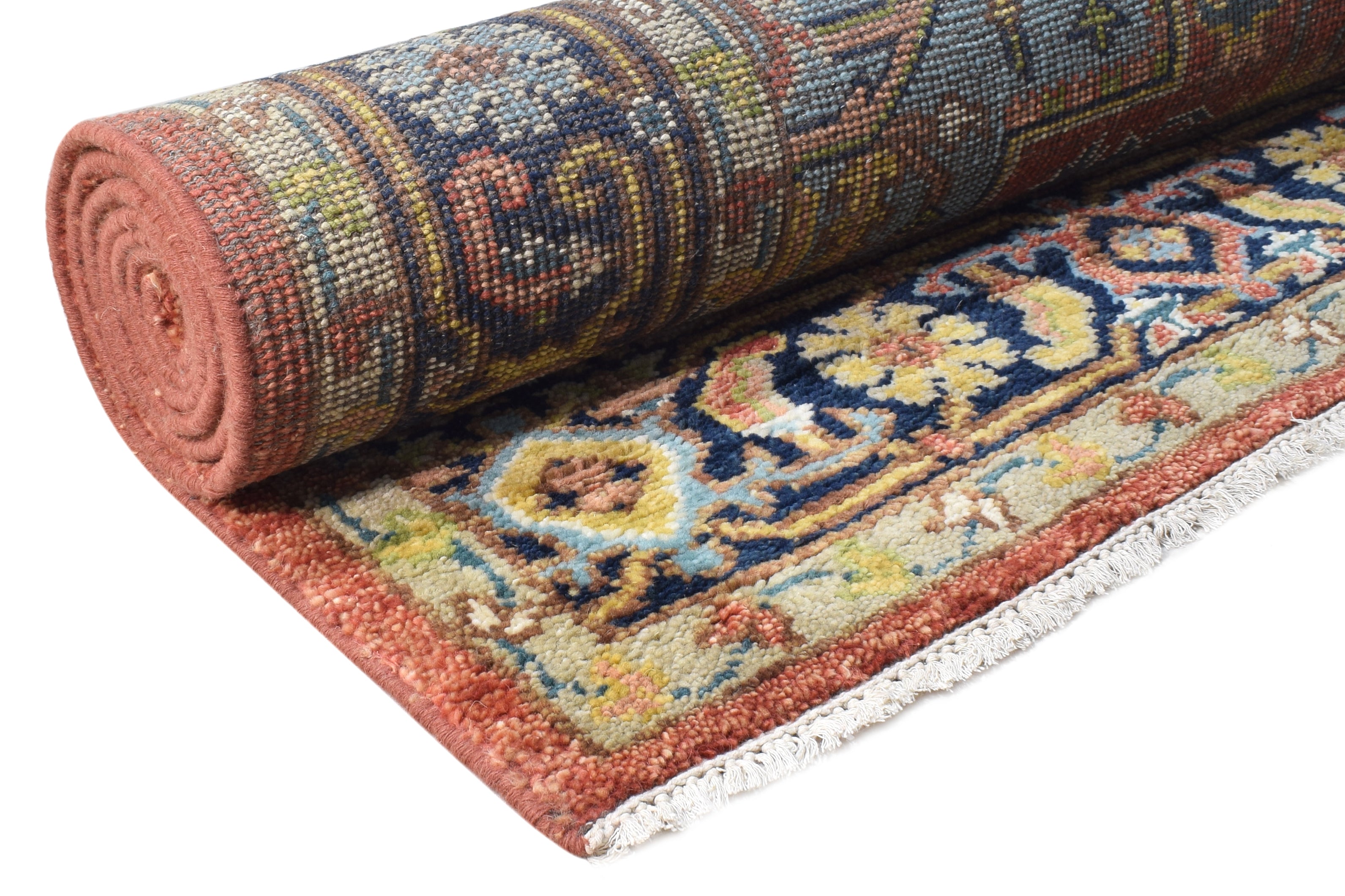 Sina Hand-Knotted Wool Rug Heriz Red Area Rug Persian   9234297553045