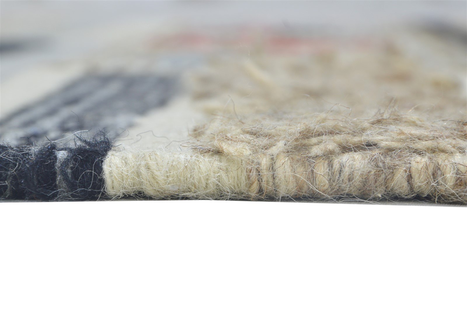 Stacee Multi Color Wool Rug 4' X 6' Modern Dhurrie Moroccan Geometric   7864150589589