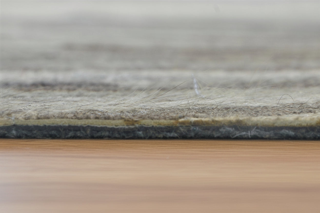 Sunburst Handmade Ivory Leather Rug | Abstract Patchwork Cowhide Area Rug   7864431837333